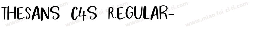 TheSans C4s Regular字体转换